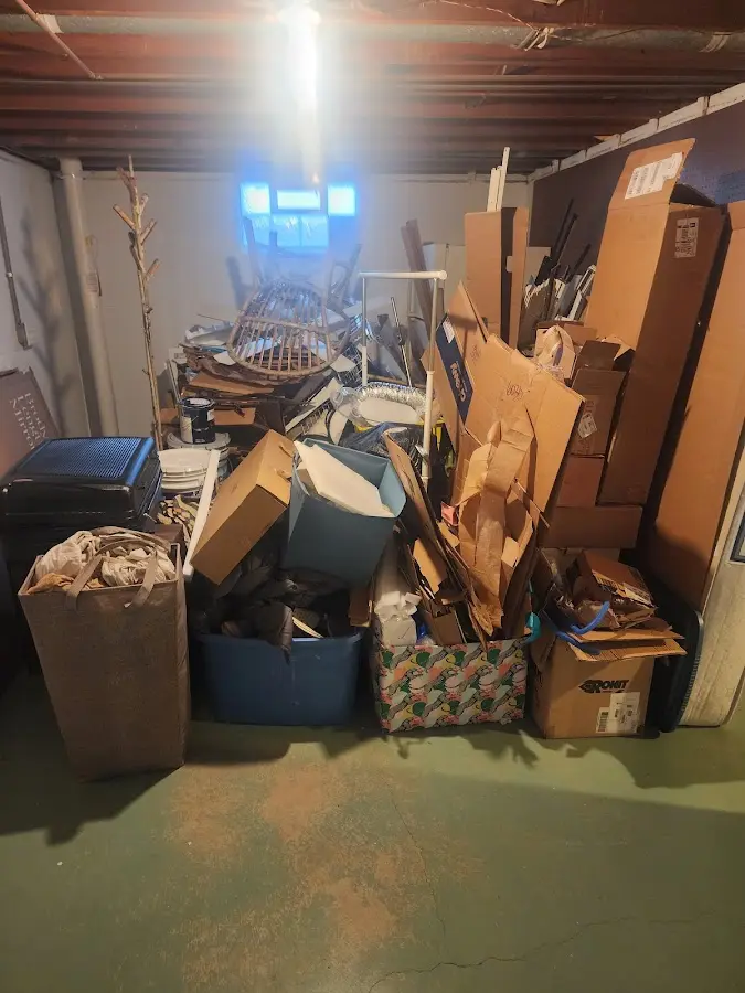 Roll-off dumpster container at job site for 20 Yard Dumpster Rental in Midland